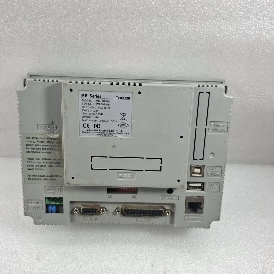 MITSUBISHI BY BEIJER MS-60T-PE TOUCH SMART HMI 24VDC FAST SHIP
